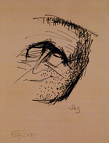 Gustav Seitz - 2 Bll.: Porträt Brecht