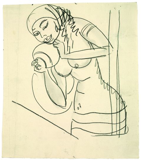 Ernst Ludwig Kirchner - Dienerin mit Krug (nach Ajanta-Fresko)