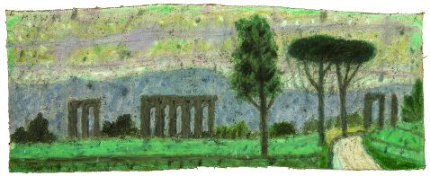 Max Peiffer Watenphul - Römische Landschaft mit Aquädukt I
