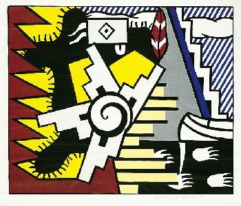 Roy Lichtenstein - American Indian Theme II