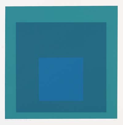 Josef Albers - Blue Reminding