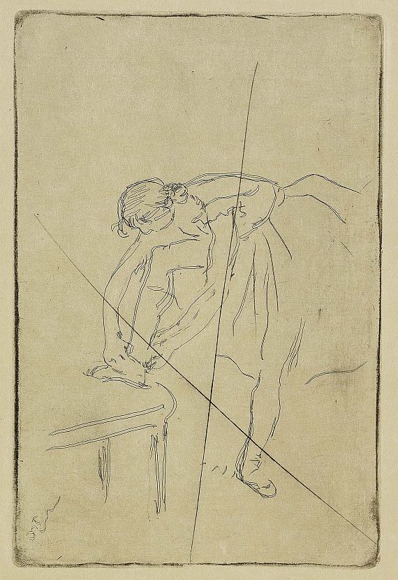 Edgar Degas - Danseuse mettant son Chausson