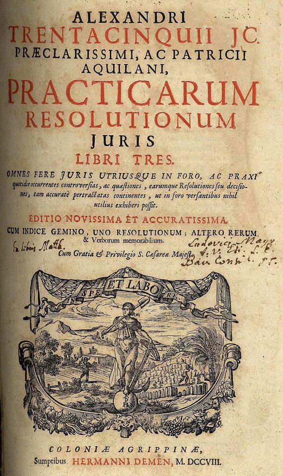 Alexandri Trentacinquius - Practicarum resolutionum
