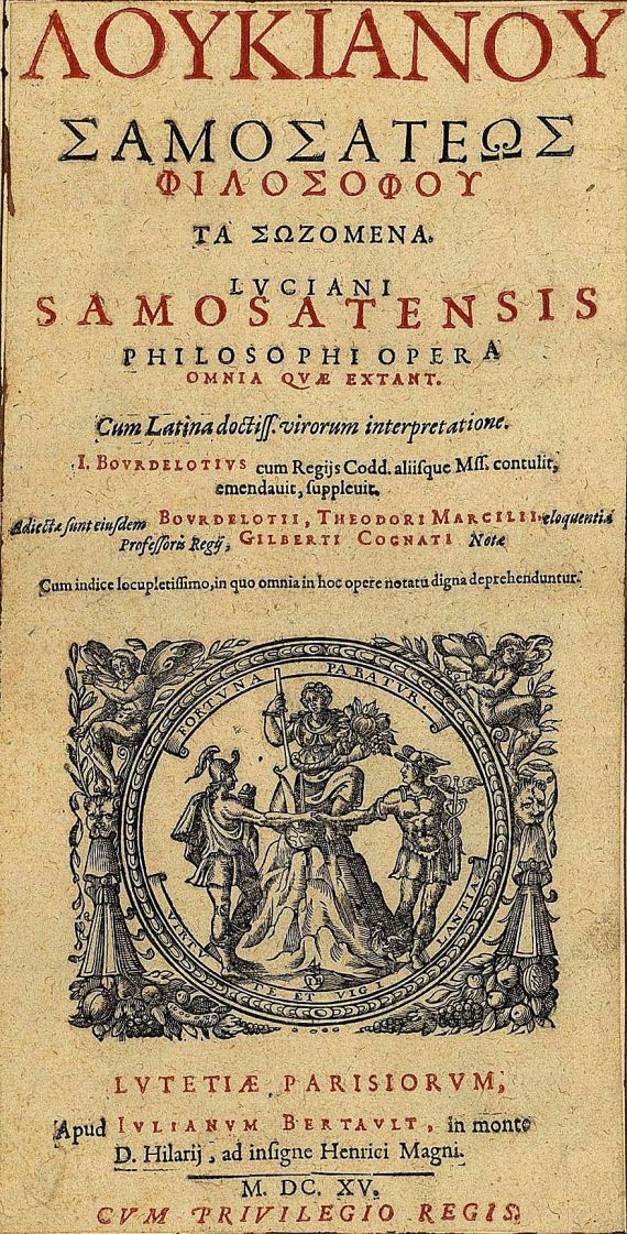 Lukian von Samosata - Philosophi opera, 2 Bde.