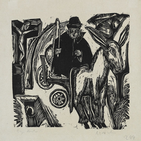 Ernst Ludwig Kirchner - Eselfuhrwerk