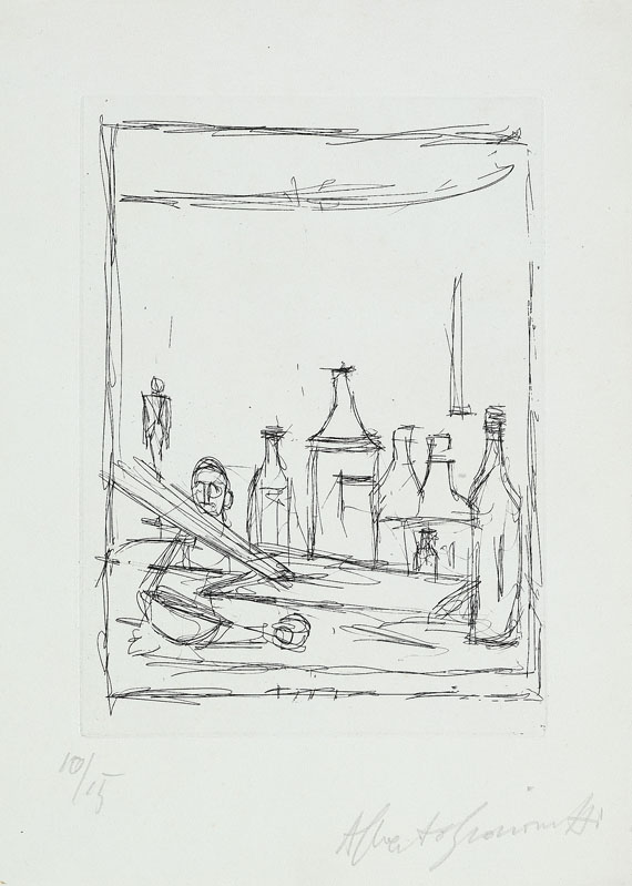 Alberto Giacometti - Bouteilles dans l