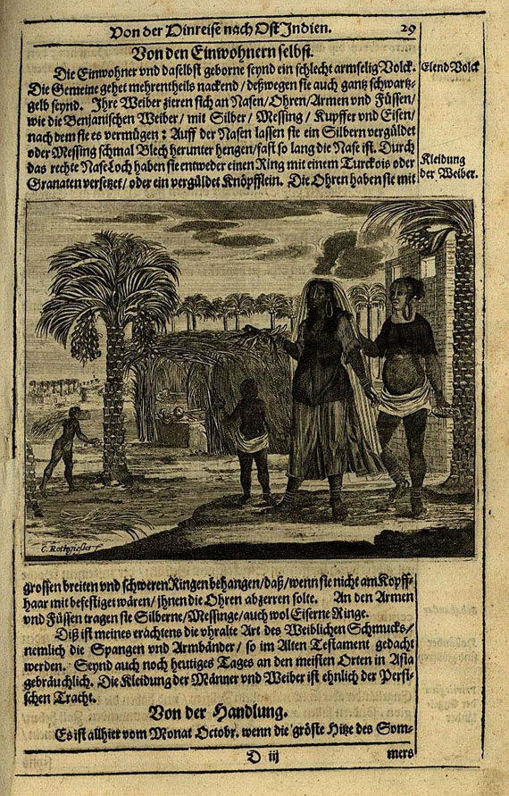 Mandelslo, J. A. von - Morgenländische Reyse-Beschreibung. 1658.