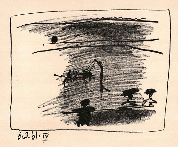 Pablo Picasso - Sabartés, J., A los toros. 1961.