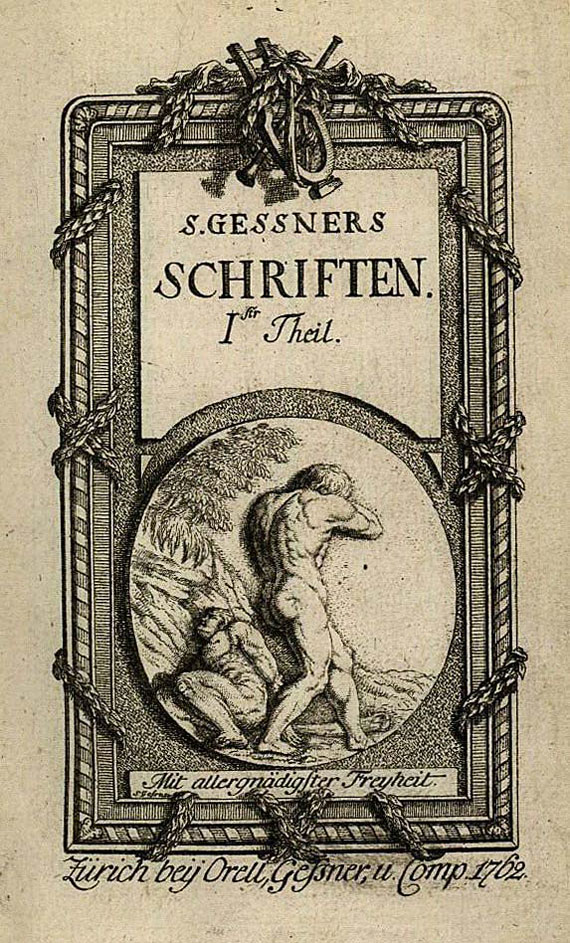 Salomon Gessner - Schriften. 2 Bde. 1762