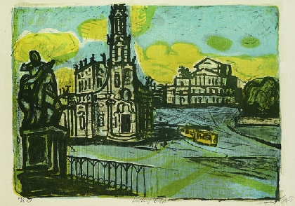Otto Dix - Hofkirche in Dresden