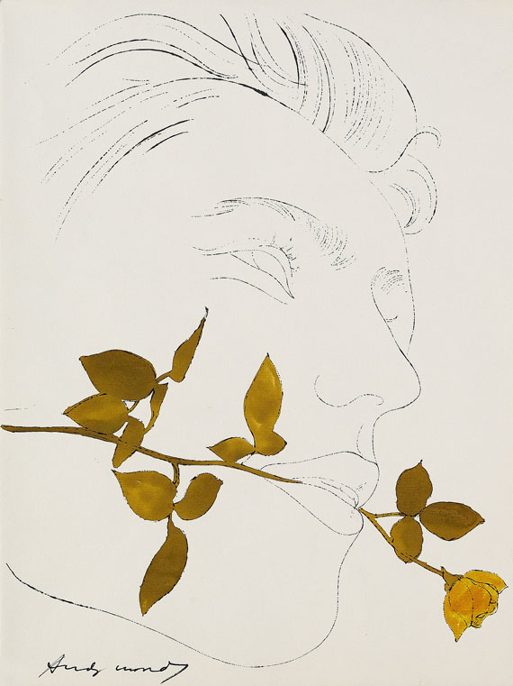 Andy Warhol - Untitled (Man with Rose in Mouth)