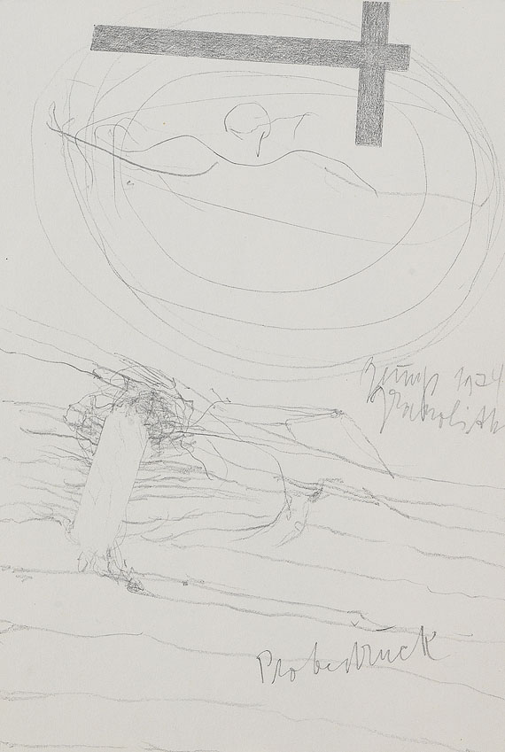 Joseph Beuys - 3 Bll. aus: Zeichnungen zu Leonardo "Codices Madrid"