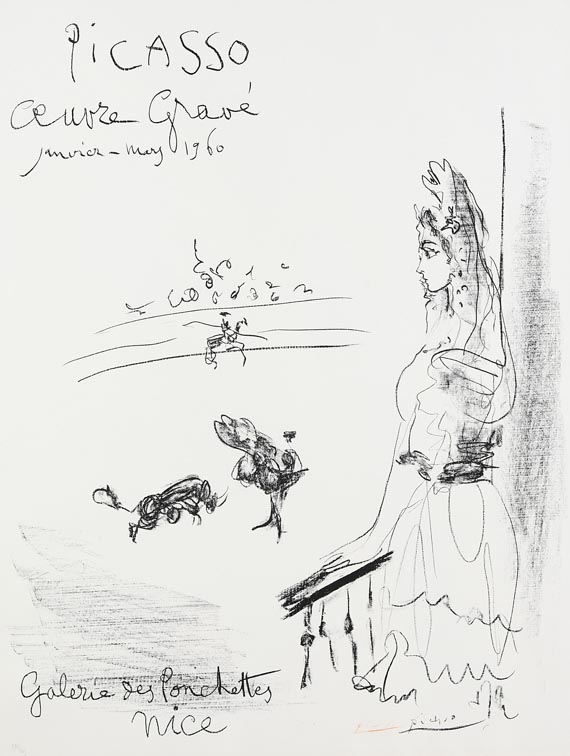 Pablo Picasso - Plakat: Femme au Balcon