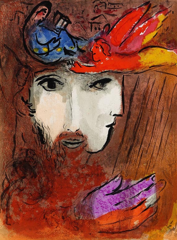 Marc Chagall - 2 Bll.: Salomon. David und Bathseba