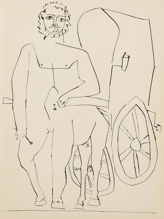 Pablo Picasso - Le centaure et sa carriole