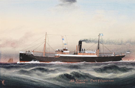 C. Kensington - Frachtdampfer "Rudolf" aus Hamburg