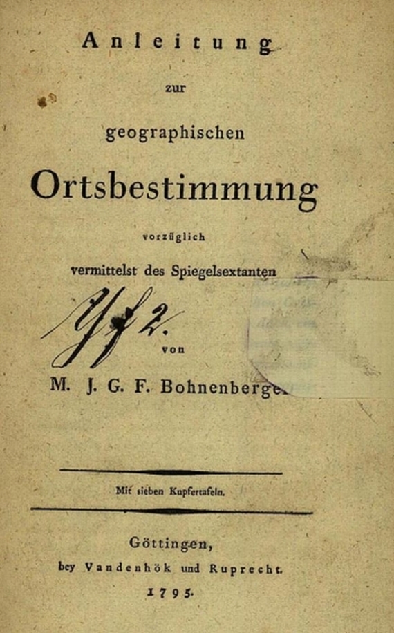 Bohnenberger, J. G. F. - Geographische Ortsbestimmung. 1795