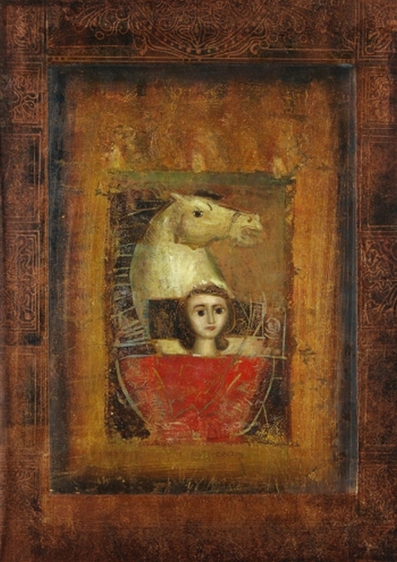 Mersad Berber - Mädchenbildnis mit Pferdekopf