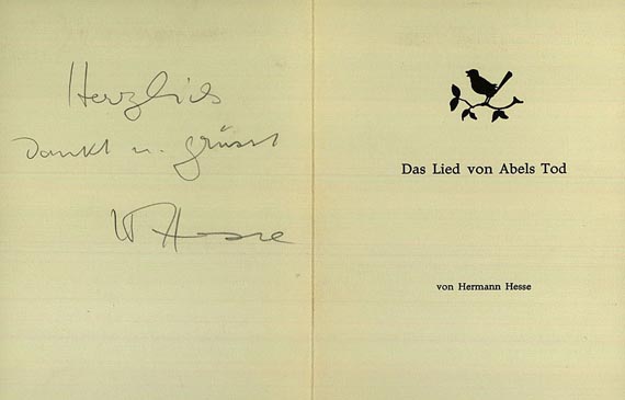 Hermann Hesse - Briefe an Rudolf Serkin. 1953