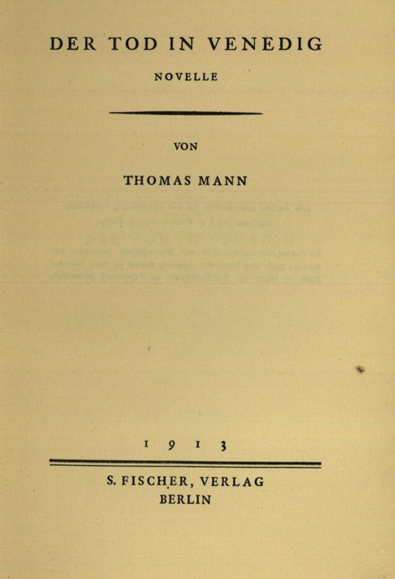 Thomas Mann - 3 Werke. 1926