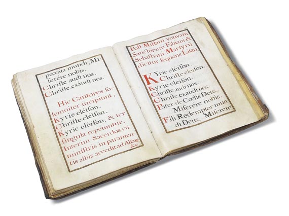 Spanien - Litaniae. Manuskript auf Pergament. 1794