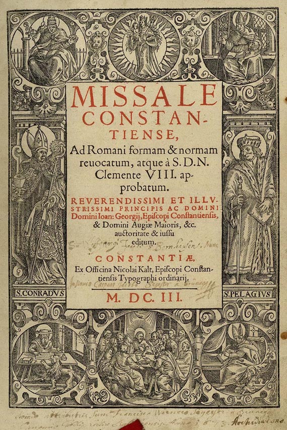  Missale - Missale Constantiense. 1603