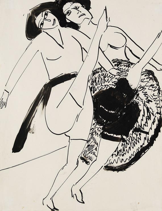 Ernst Ludwig Kirchner - Zwei Tänzerinnen