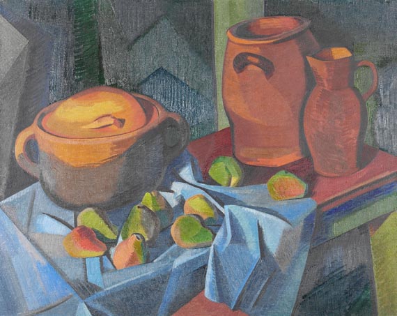 Auguste Herbin - Pots et fruits