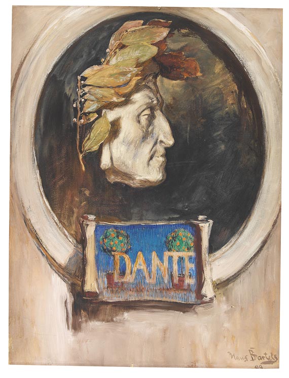 Hans von Bartels - Porträt Dante