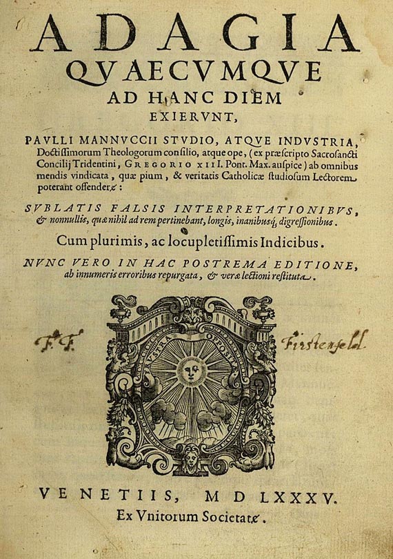 Desiderius Erasmus von Rotterdam - Adagia. 1585 (67)