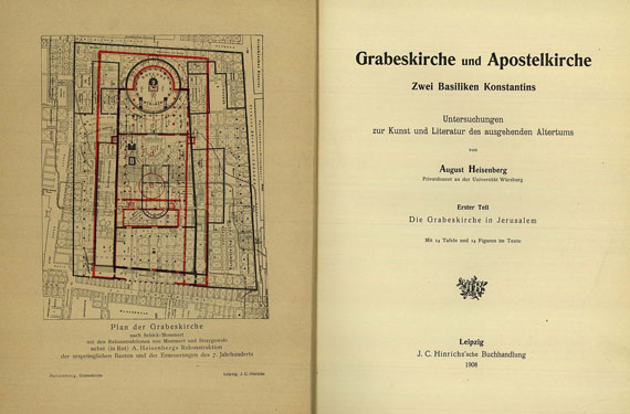 August Heisenberg - Grabeskirche und Apostelkirche. 2 Bde. 1908