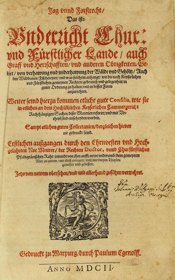 Noe Meurer - Jag- und Forstrecht. 1602