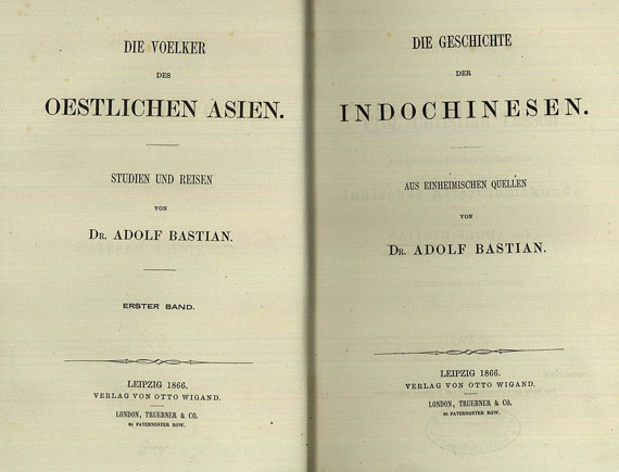 Adolf Bastian - Völker des östlichen Asien, 6 Bde. 1871. [11]