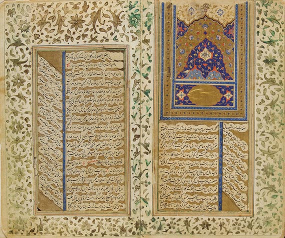  Manuskripte - Saadi. Pers. Handschrift. 19. Jh.