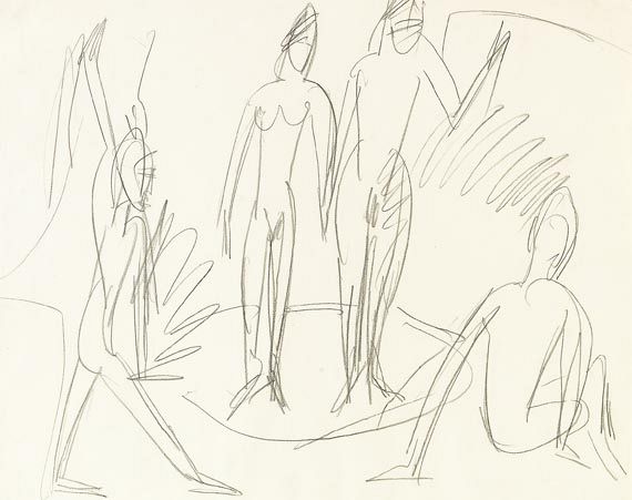 Ernst Ludwig Kirchner - Badende am Fehmarnstrand