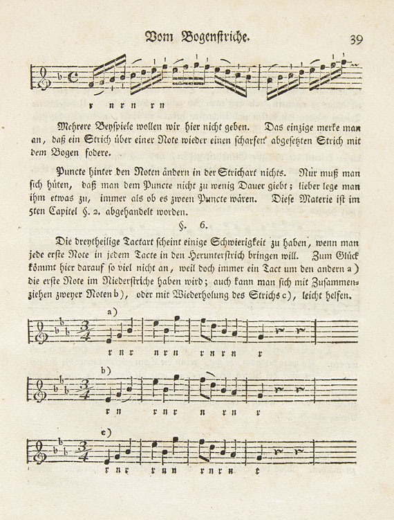 Johann Adam Hiller - Anweisung zum Violinspielen. 1792.