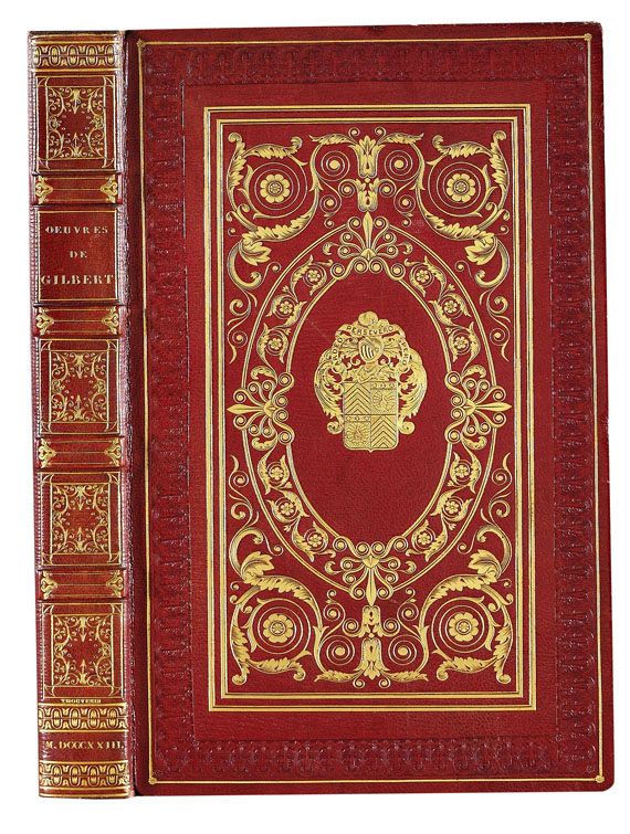 Thouvenin, J. - Thouvenin-Einband. Gilbert, Oeuvres. 1823