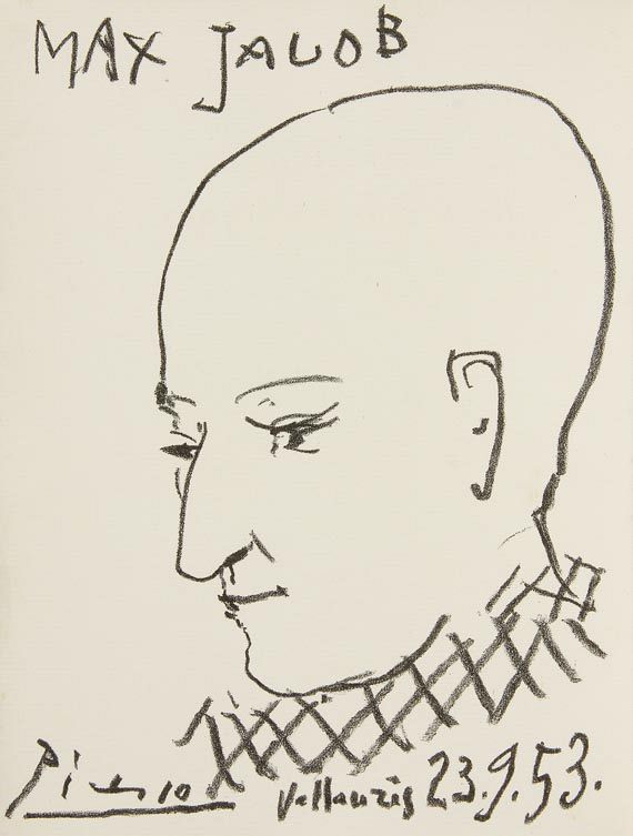 Pablo Picasso - Jacob, M., Chronique des temps héroique. 1956. - Weitere Abbildung