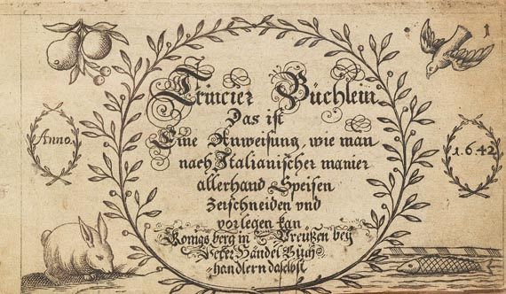 Mattia Giegher - Trincier Büchlein. 1642