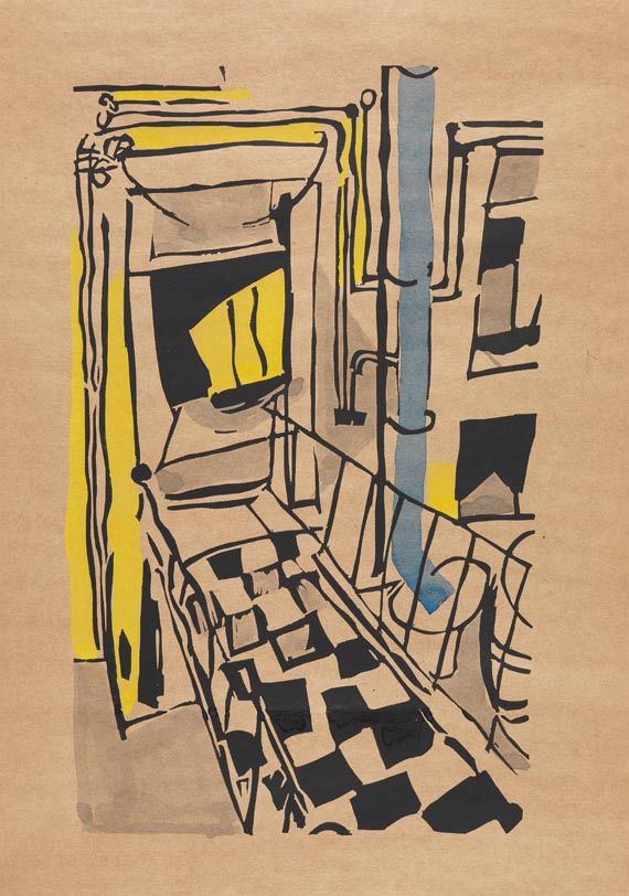 Jean Pougny - Prévert, L`atelier. 1964