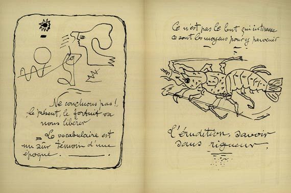 Georges Braque - Cahier 1917-47. 1948 Dabei: DLM No 71-72. 1954-55.
