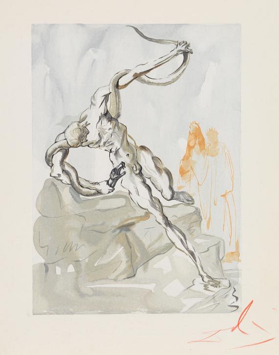 Salvador Dalí - Dante, Göttliche Komödie. 6 Bde. 1963.