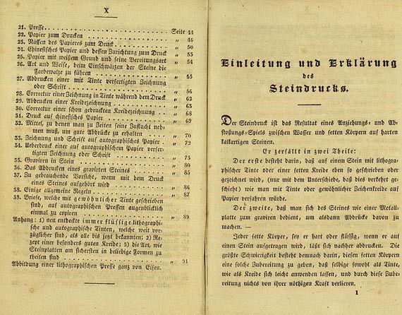 Hove, F. B. van - Der Steindruck. 1828