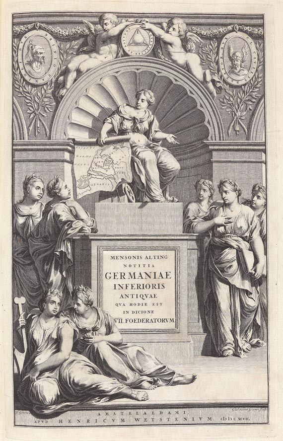Menso Alting - Descriptio,..Germaniae inferioris. 1697-1701
