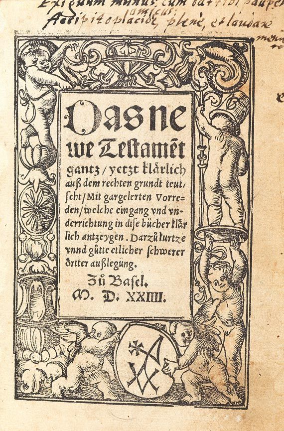 Biblia germanica - Das newe Testament. 1524