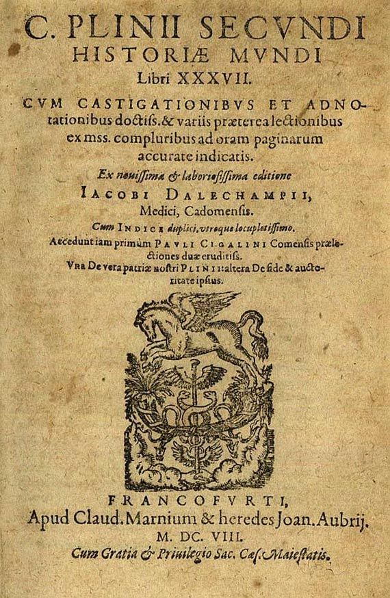 Plinius Secundus, C. - Plinii secundi. 1608.