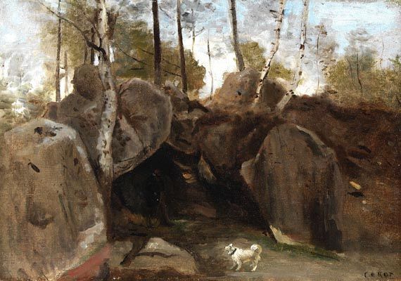 Jean-Baptiste Camille Corot - Im Wald von Fontainebleau