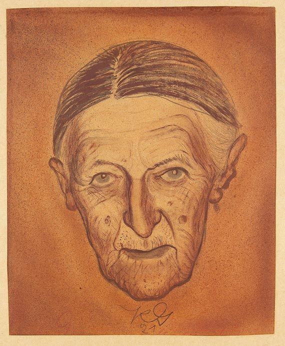 Kurt Günther - Porträt der Mutter des Künstlers