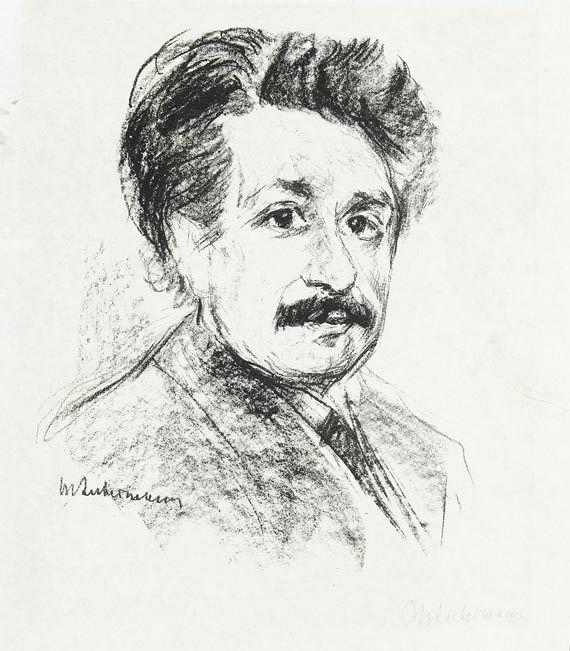 Max Liebermann - Portrait Albert Einstein