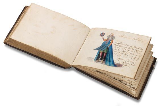 Album amicorum - Stammbuch des Johann v. Bassen. 1595.